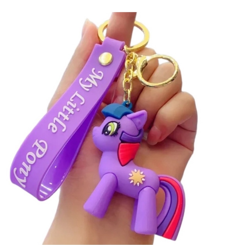 My Little Pony Twilight Sparkle Rubber Keychain NEW